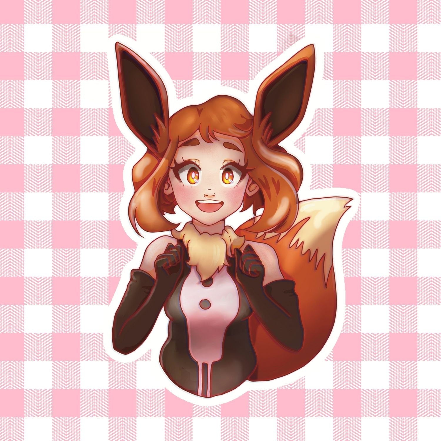 My Hero Eeveelution -Pink Sticker
